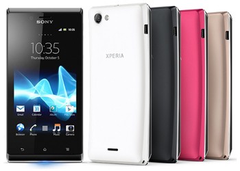 Скоро в продаже появится смартфон Sony Xperia J