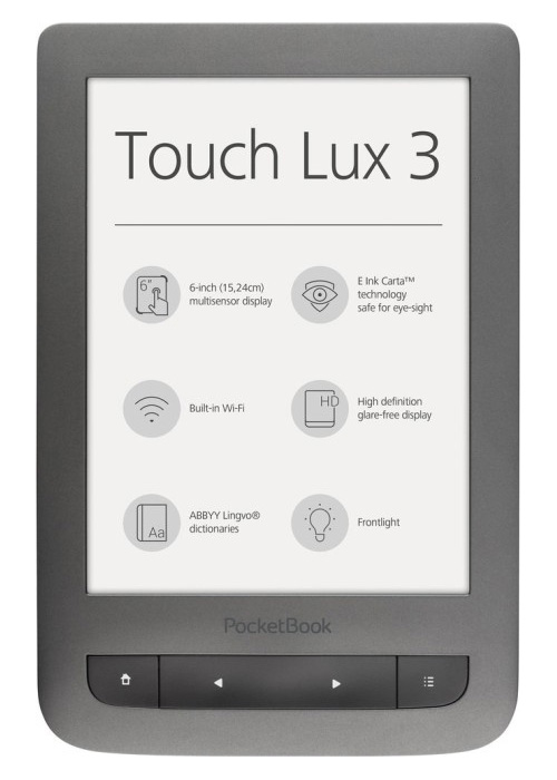 PocketBook Touch Lux 3 626 Plus – лучшая электронная книга рейтинга 2016.