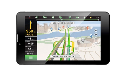 Автомобильный GPS-ГЛОНАСС навигатор Navitel A737.