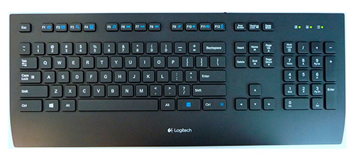 Logitech Corded Keyboard K280e Black USB – лучшая мембранная клавиатура 2019 года.