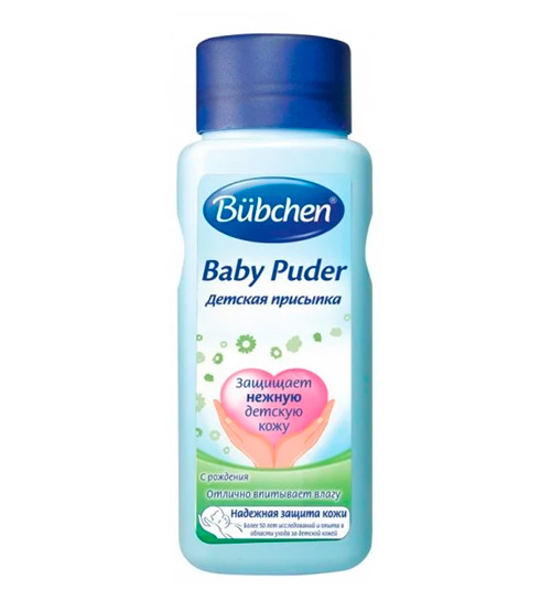 Bubchen Baby Puder – лучшие присыпки для новорожденных рейтинга 2022 года.